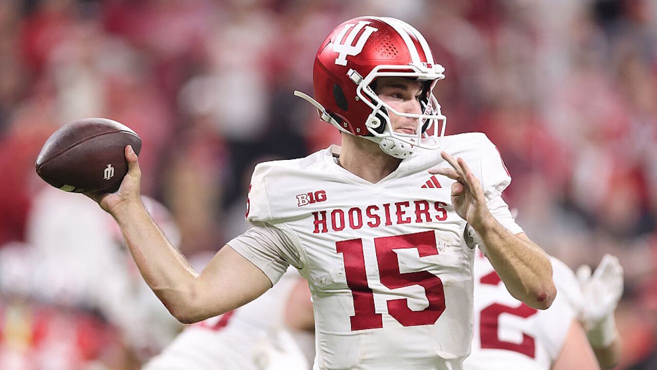 The junior quarterback, who led Indiana to a 13-0 record, could become the first Hoosier player to win the Heisman Trophy.